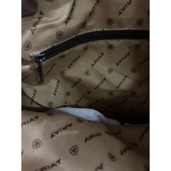 Ariat Tote Bag Women's Rose & Horseshoe Arrow‎ Cruiser Zipper Top New - Picture 4 of 8